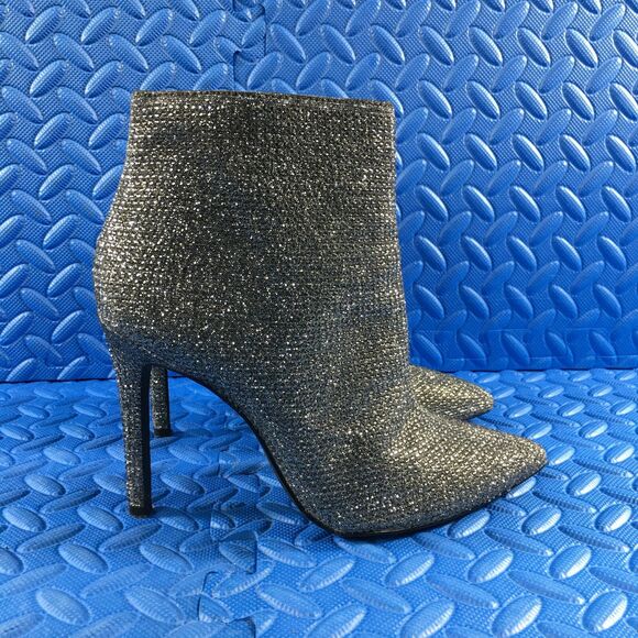 Jessica Simpson Womens Shoes Sparkly Side Zip Stiletto Heel Ankle Boots Size 7M - Picture 1 of 13